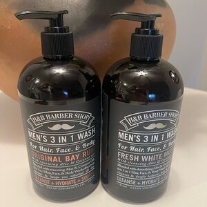 H&B Barber Shop men’s 3‎ in 1 wash hair, face & Body NEW